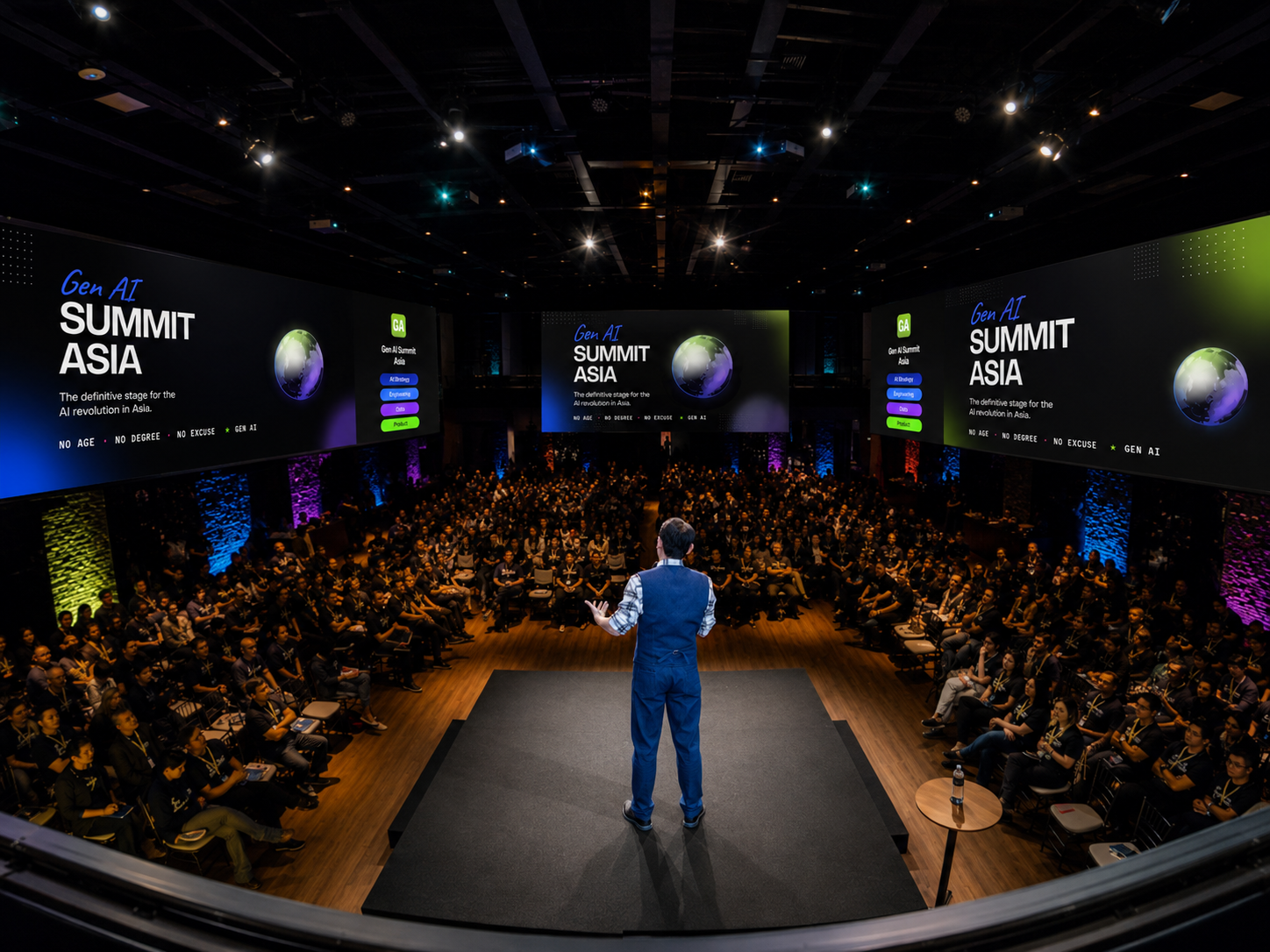 Reeve on the Gen AI Summit Asia stage